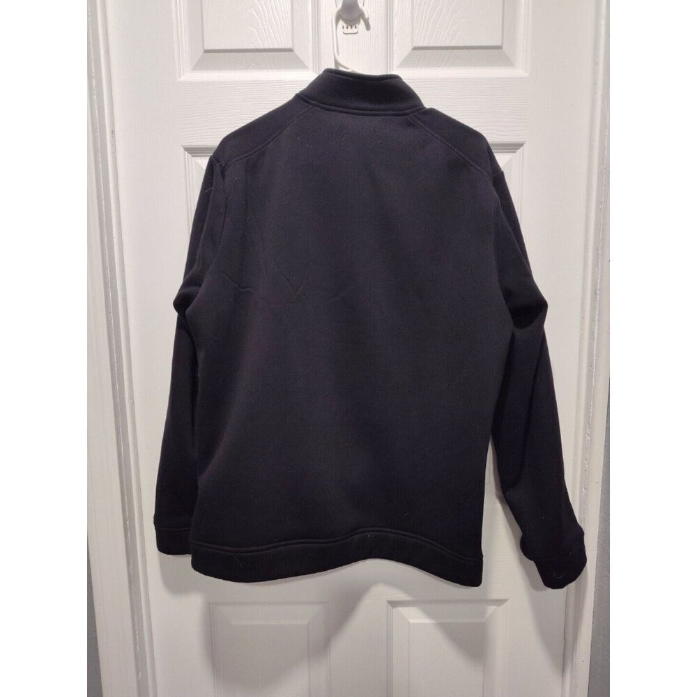 Adidas‎ Golf Full Zip Black Men's Fleece Jacket Sweatshirt Size LARGE - Picture 2 of 7